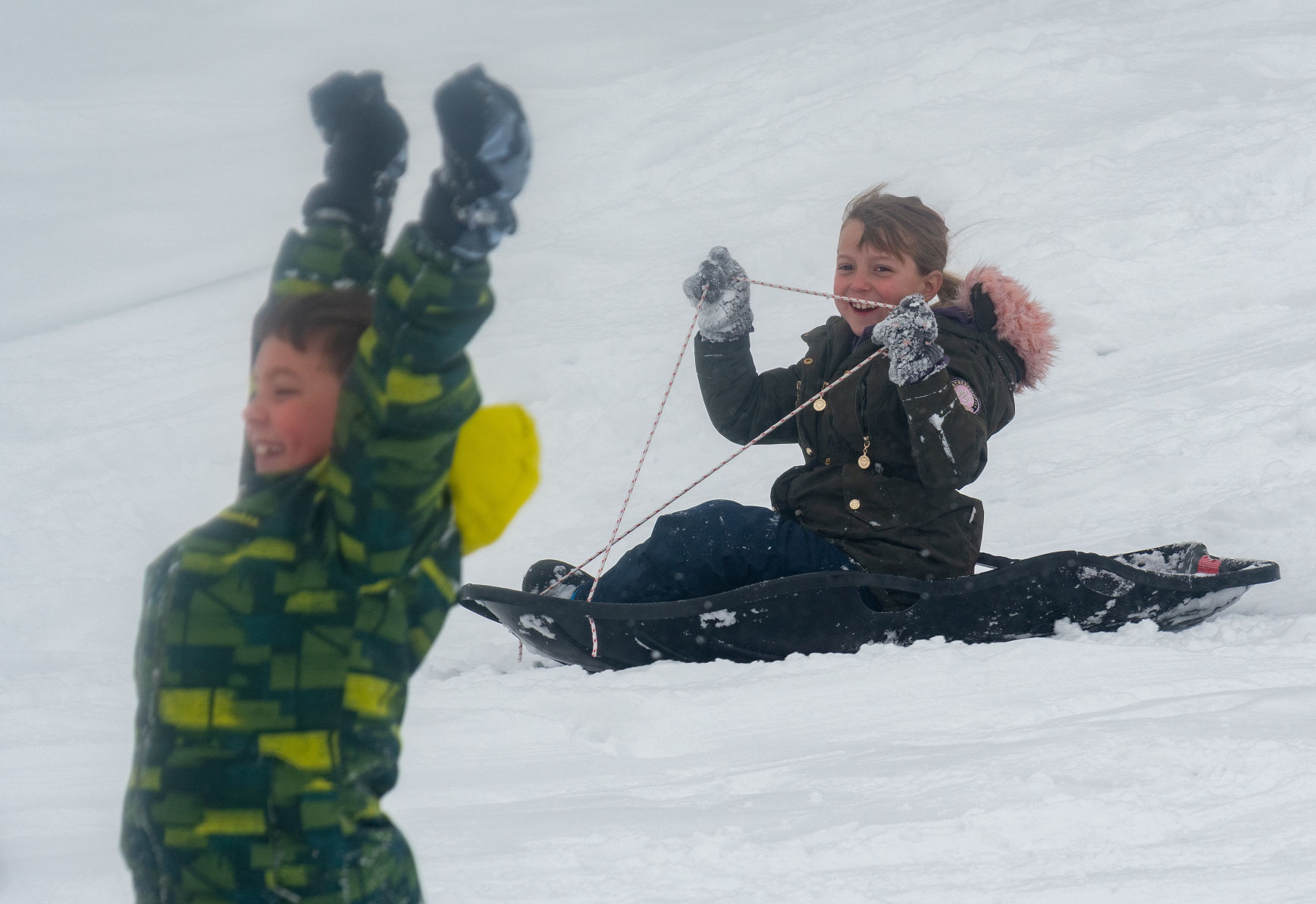 Sledding around